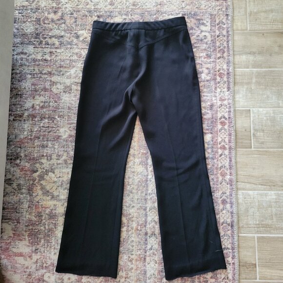 Louis Vuitton Uniform Women High Rise Trouser Pant Polyester Black sz 38 - Picture 3 of 7